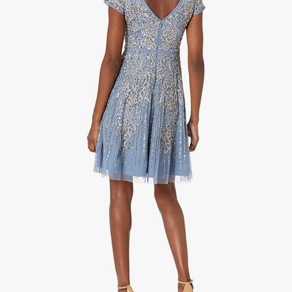Aidan Maddox beaded cocktail dress size 0 - Picture 4 of 17
